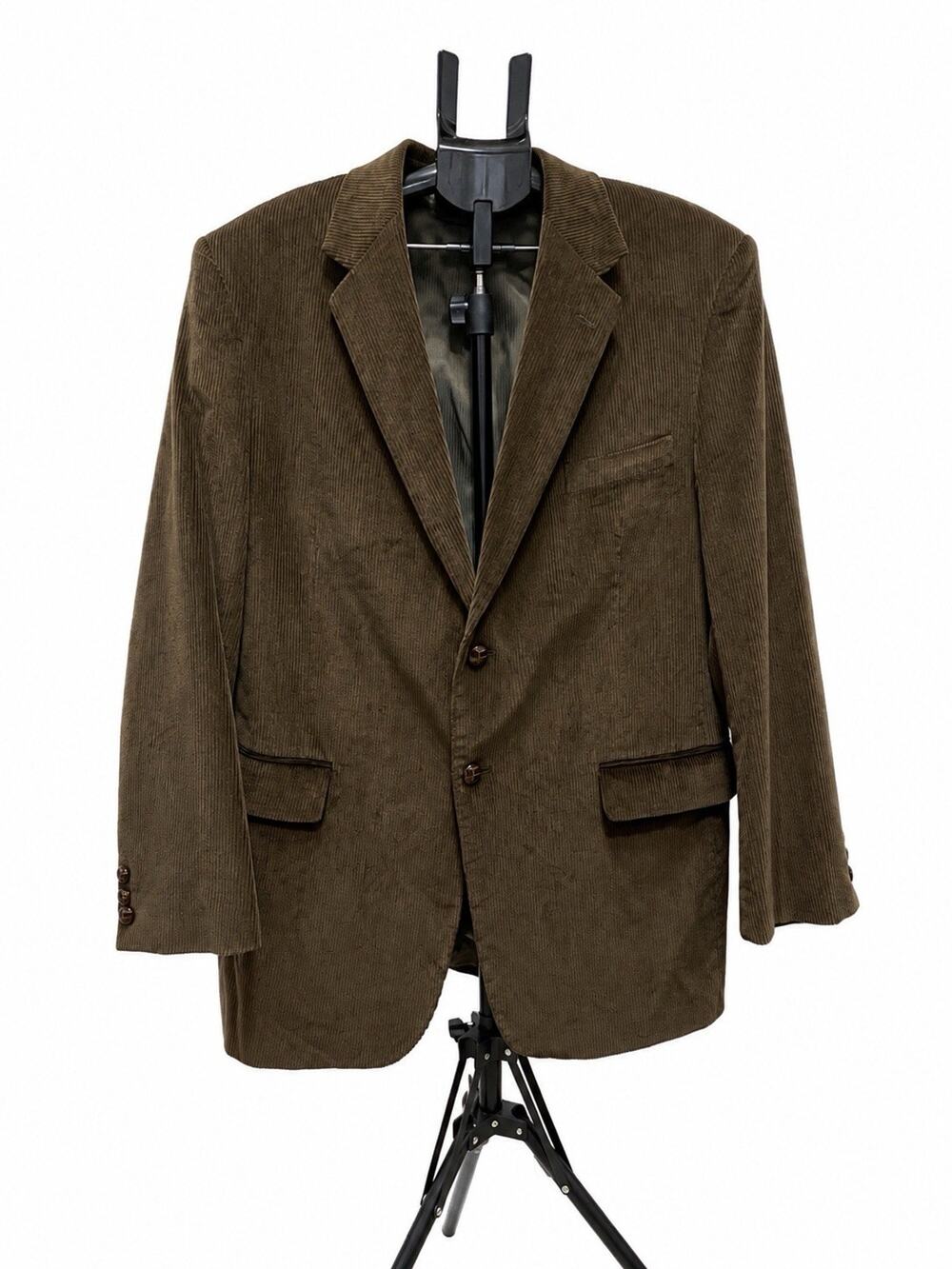 Statement Men’s 42R Brown Corduroy Sport Coat Blazer 2 Button Notch Lapel